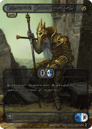 Imposed Withdrawal (Silver Kryptik Language) (142) - Kryptik TCG Single