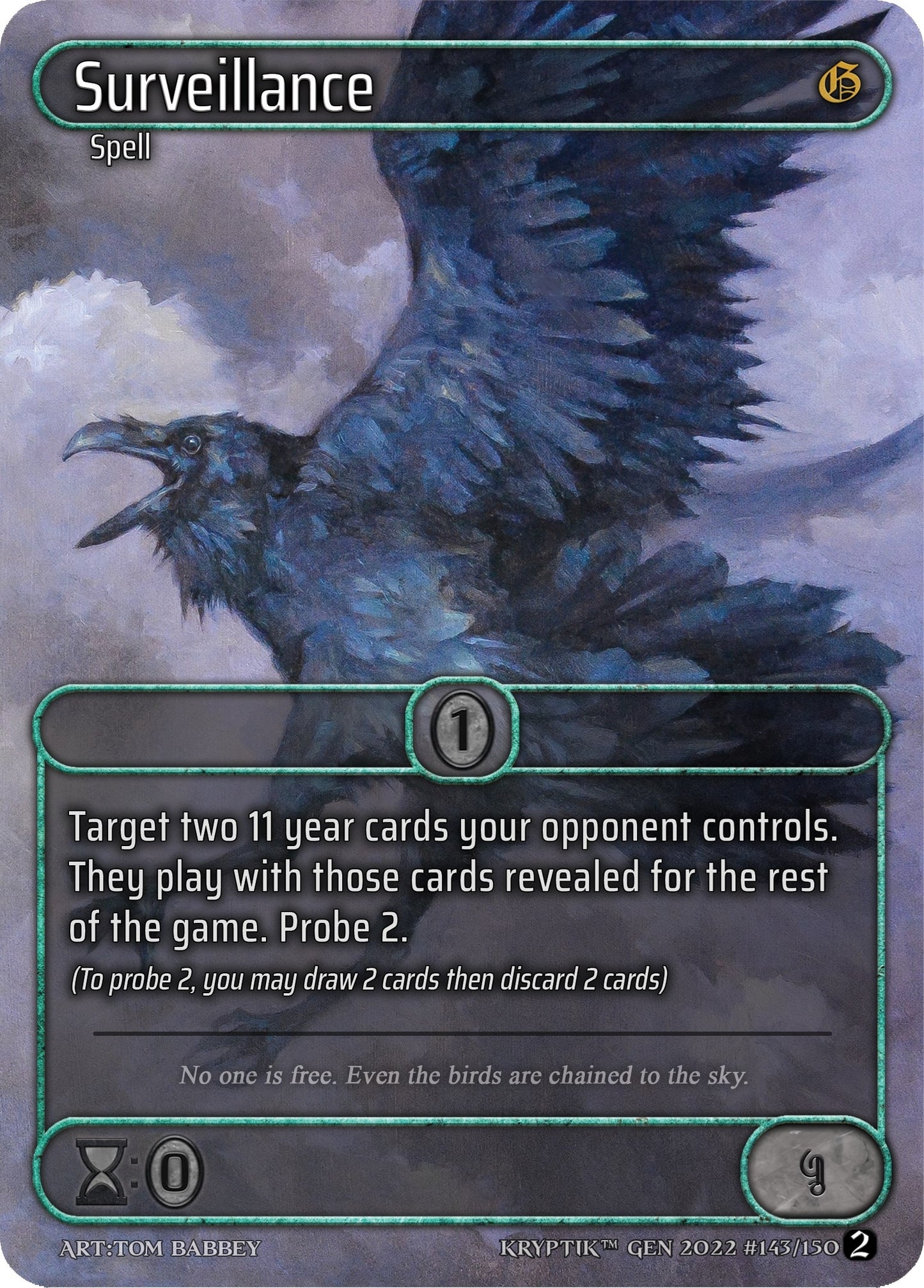 Surveillance (Box Topper) (143) - Kryptik TCG Single