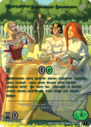 Korina Cautious Courtier (Green Kryptik Language) (25) - Kryptik TCG Single