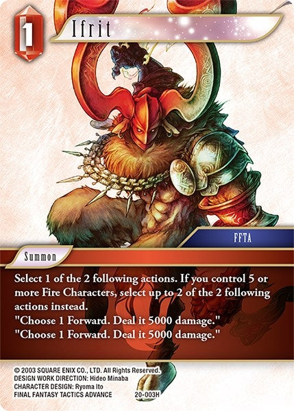 Ifrit (20) [20] - Final Fantasy TCG Single