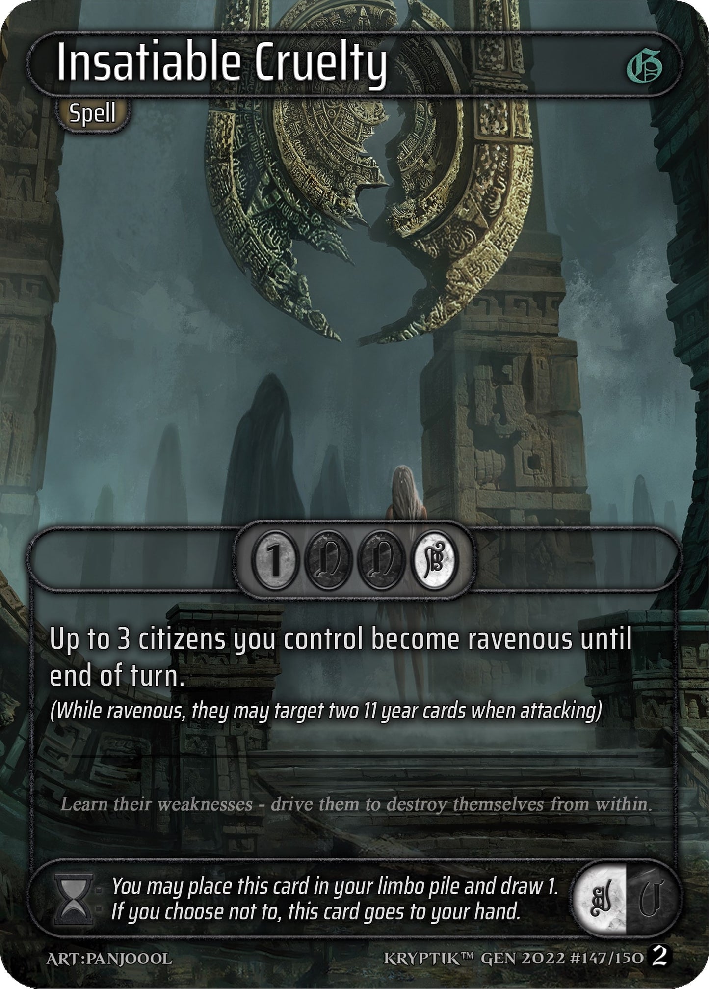 Insatiable Cruelty (147) - Kryptik TCG Single