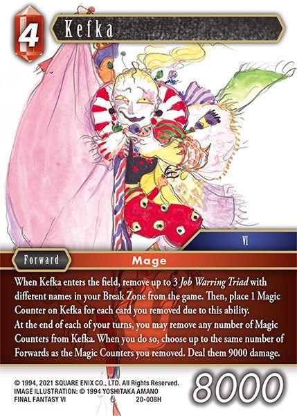 Kefka (20) [20] - Final Fantasy TCG Single