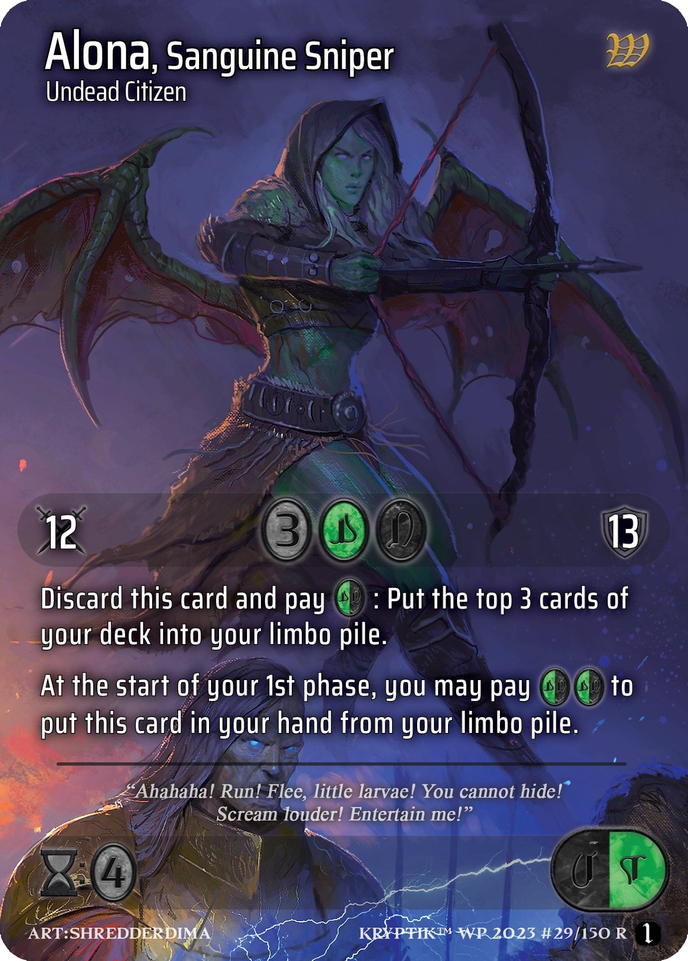 Alona Sanguine Sniper (29) - Kryptik TCG Single
