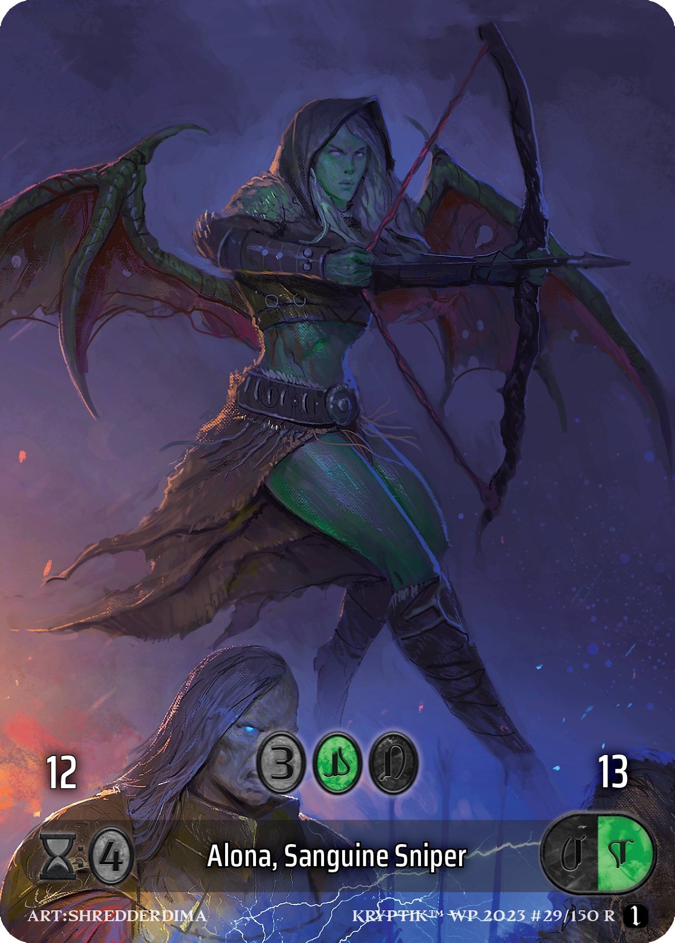 Alona Sanguine Sniper (Box Topper) (29) - Kryptik TCG Single