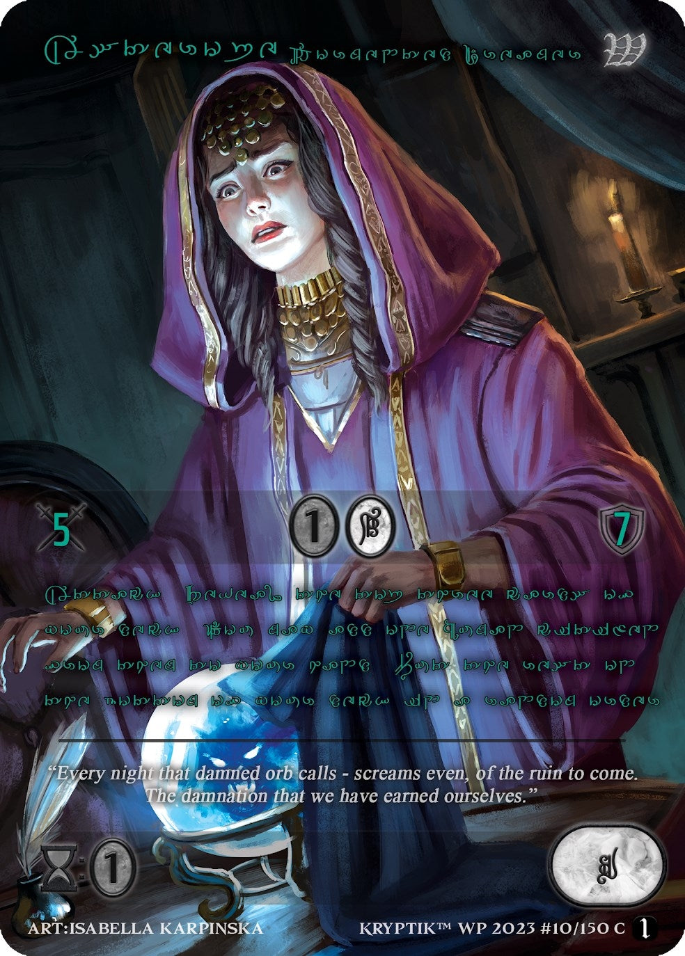 Asterope Tormented Dreamer (Green Kryptik Language) (10) - Kryptik TCG Single