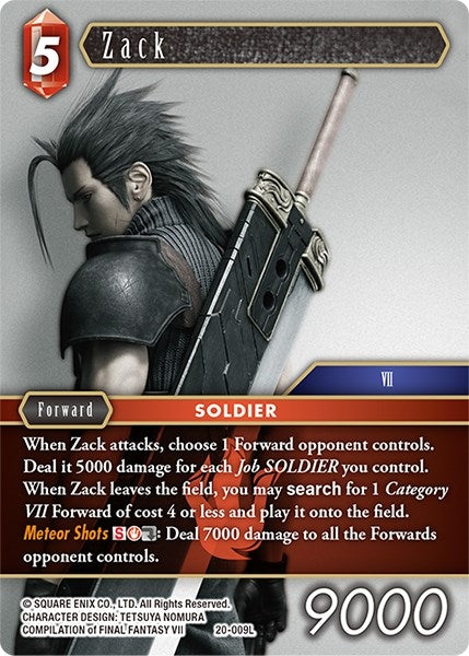 Zack (20) [20] - Final Fantasy TCG Single