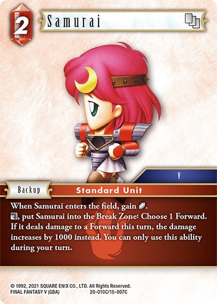 Samurai (20) [20] - Final Fantasy TCG Single