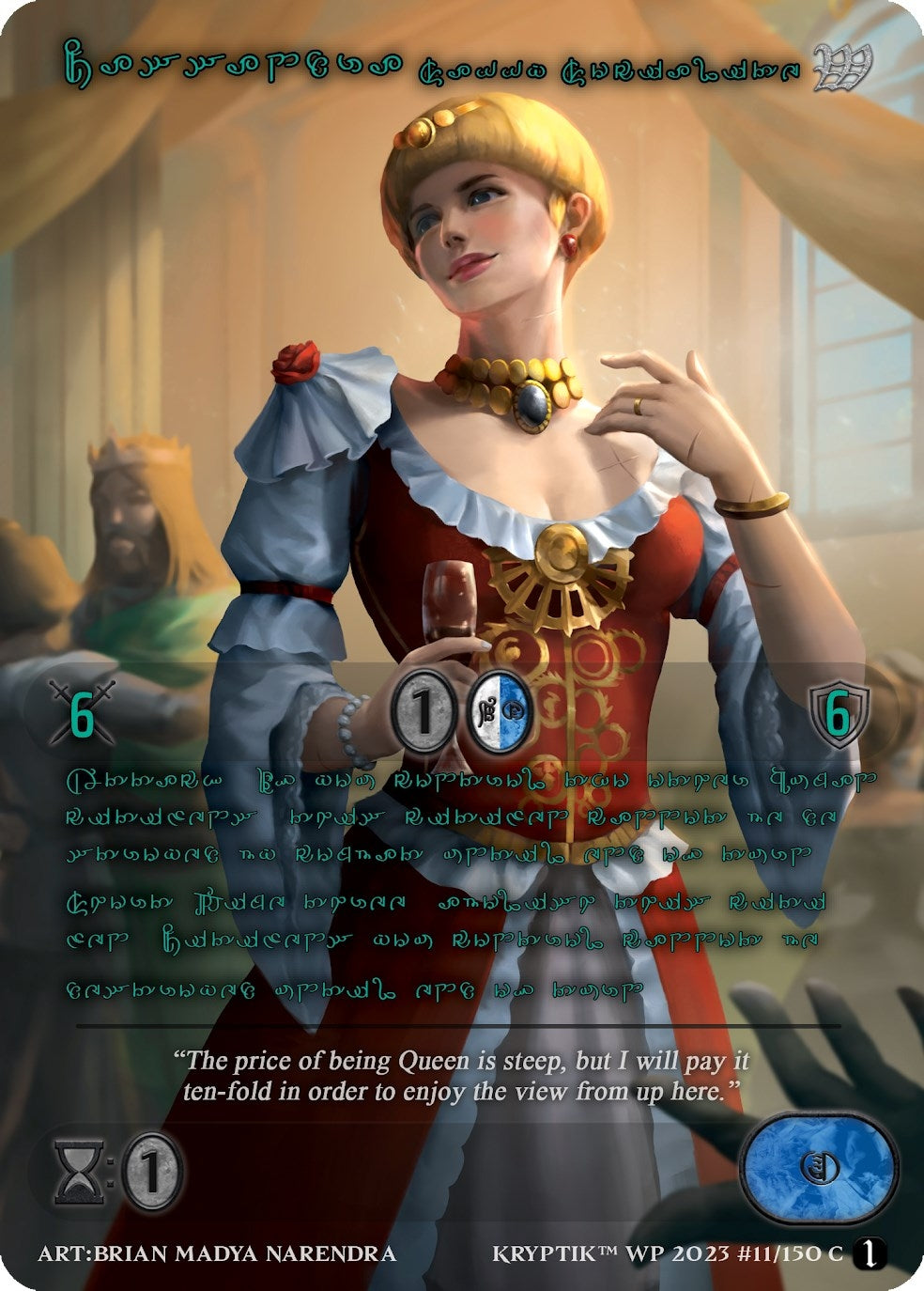 Cassandra Savvy Socialite (Green Kryptik Language) (11) - Kryptik TCG Single