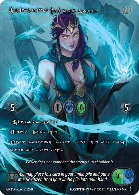 Juturna Mystic Queen (Silver Kryptik Language) (22) - Kryptik TCG Single