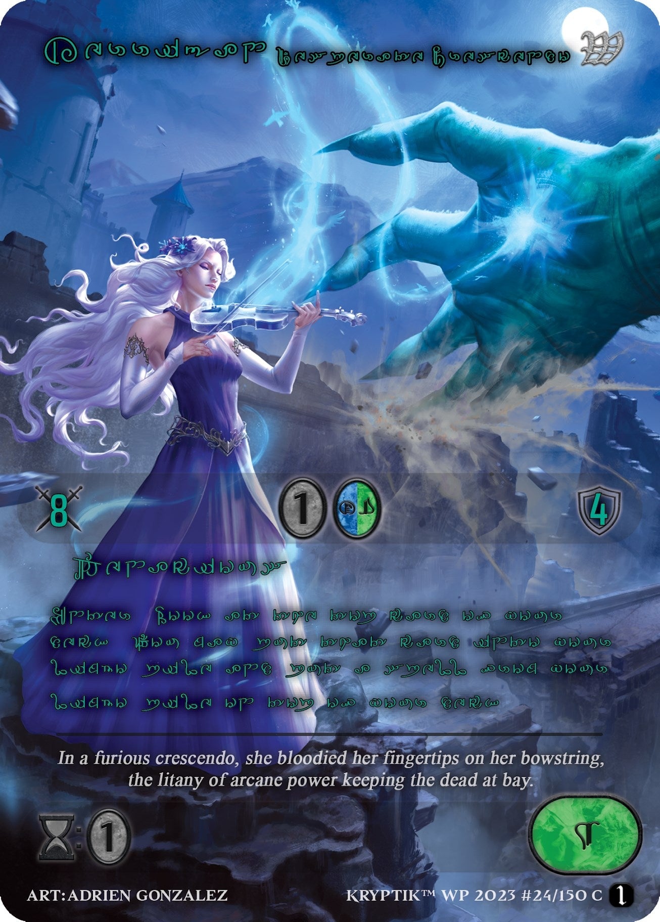 Kerrigan Desperate Crescendo (Green Kryptik Language) (24) - Kryptik TCG Single