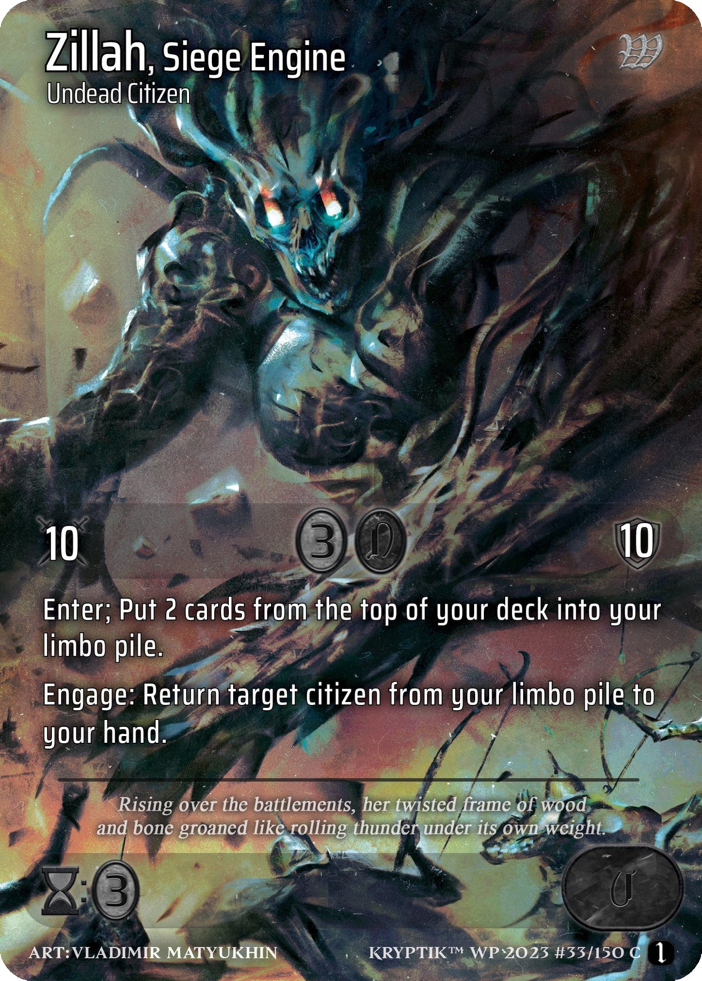 Zillah Siege Engine (33) - Kryptik TCG Single