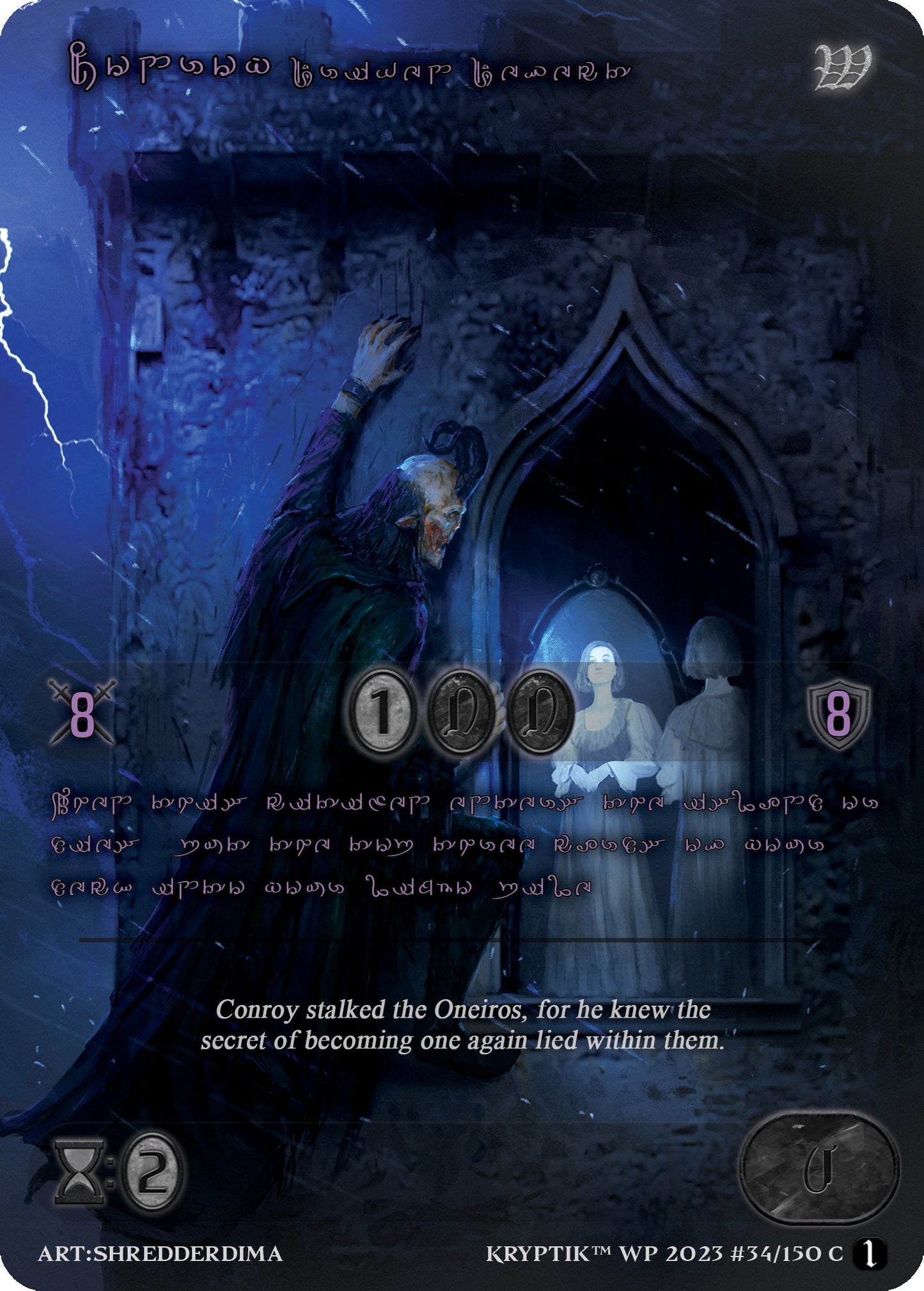 Conroy Driven Defect (Purple Kryptik Language) (34) - Kryptik TCG Single
