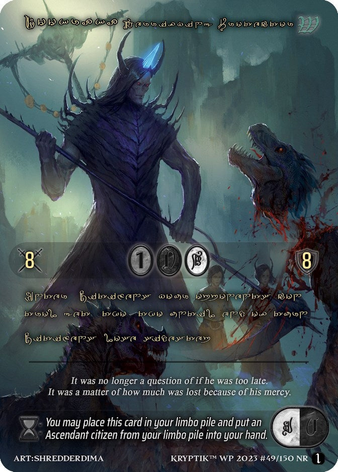 Dookraka Terrifying Protector (Gold Kryptik Language) (49) - Kryptik TCG Single