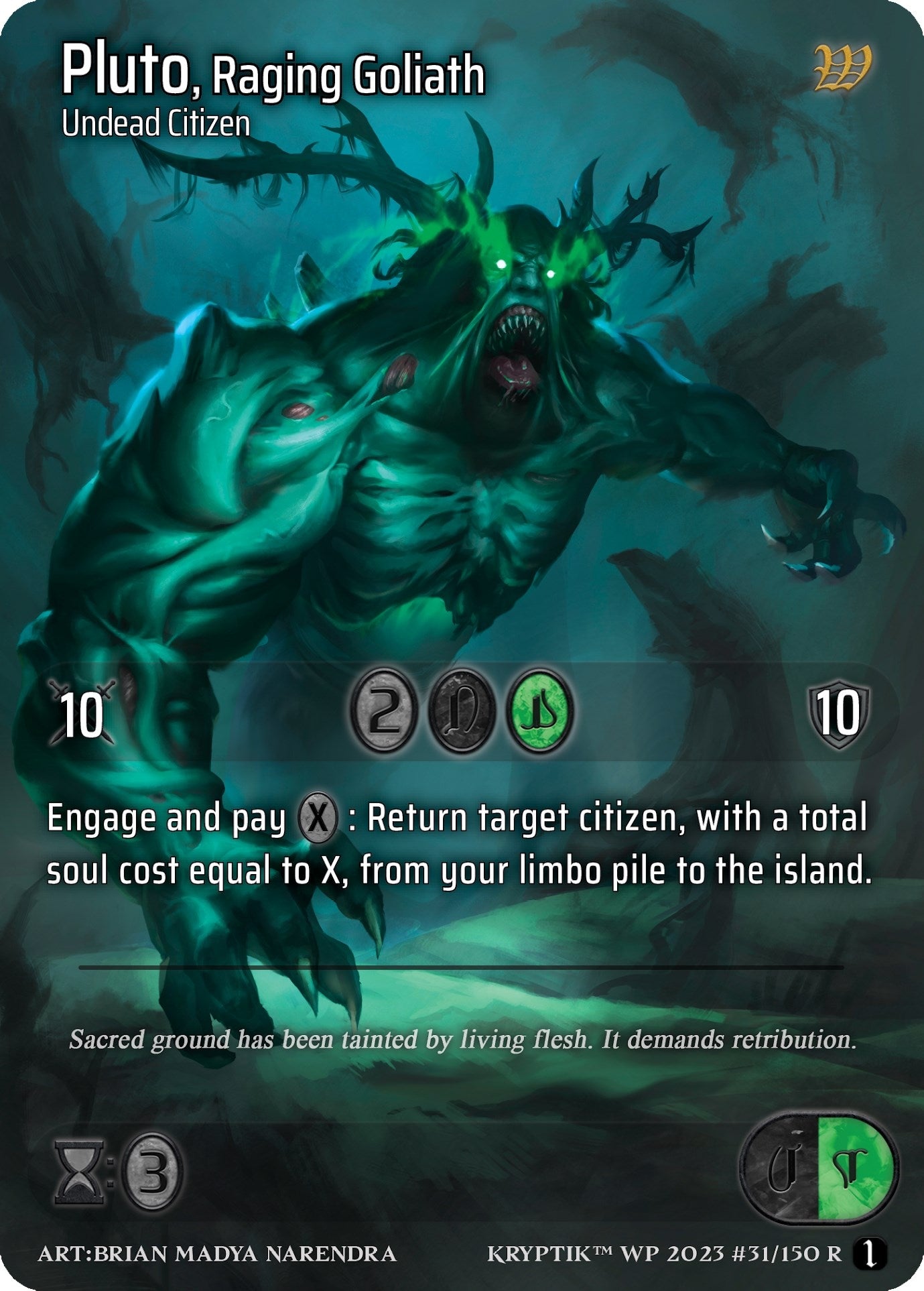 Pluto Raging Goliath (31) - Kryptik TCG Single