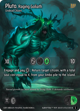 Pluto Raging Goliath (31) - Kryptik TCG Single
