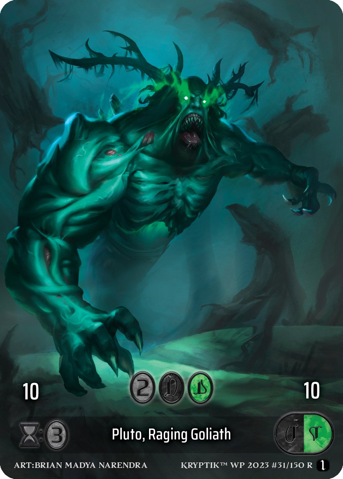 Pluto Raging Goliath (Box Topper) (31) - Kryptik TCG Single