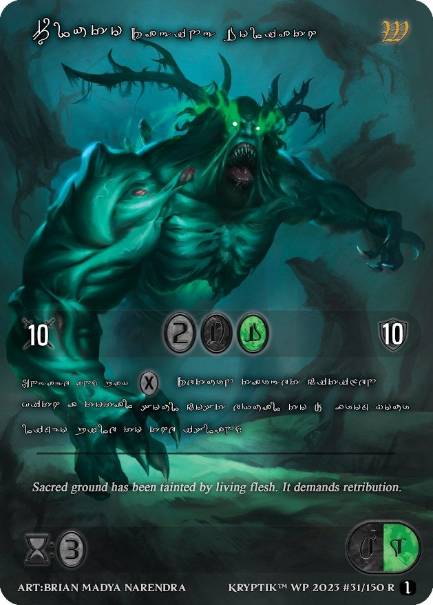 Pluto Raging Goliath (Silver Kryptik Language) (31) - Kryptik TCG Single