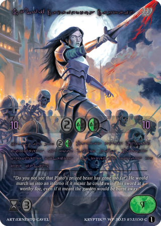 Sylvi Cadaverous Captain (Purple Kryptik Language) (32) - Kryptik TCG Single