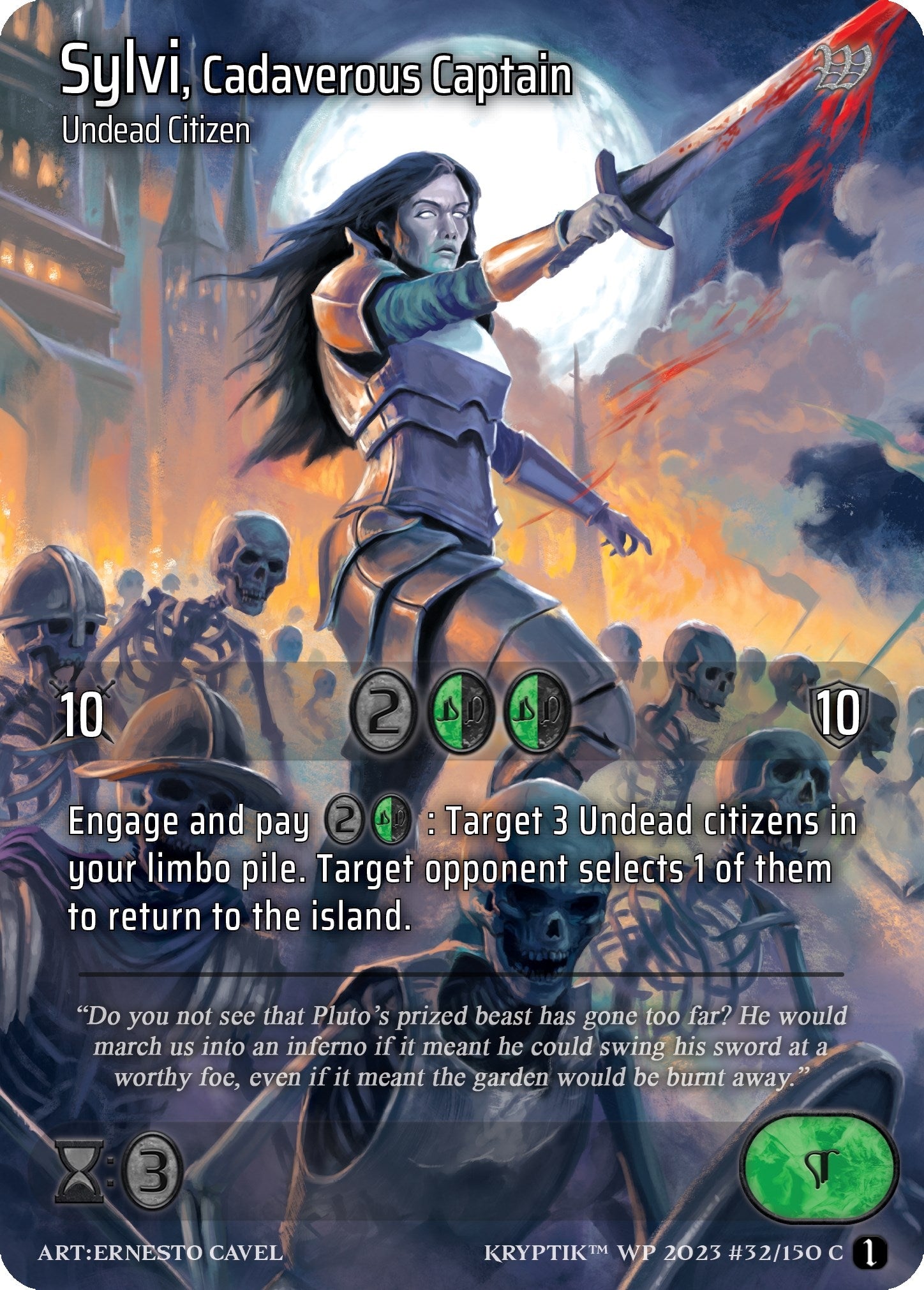 Sylvi Cadaverous Captain (32) - Kryptik TCG Single