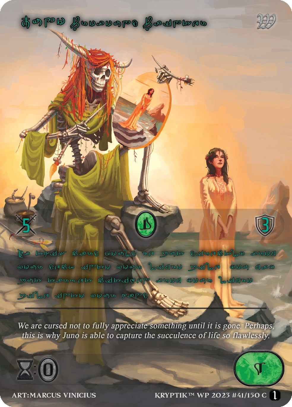 Juno Profound Painter (Green Kryptik Language) (41) - Kryptik TCG Single