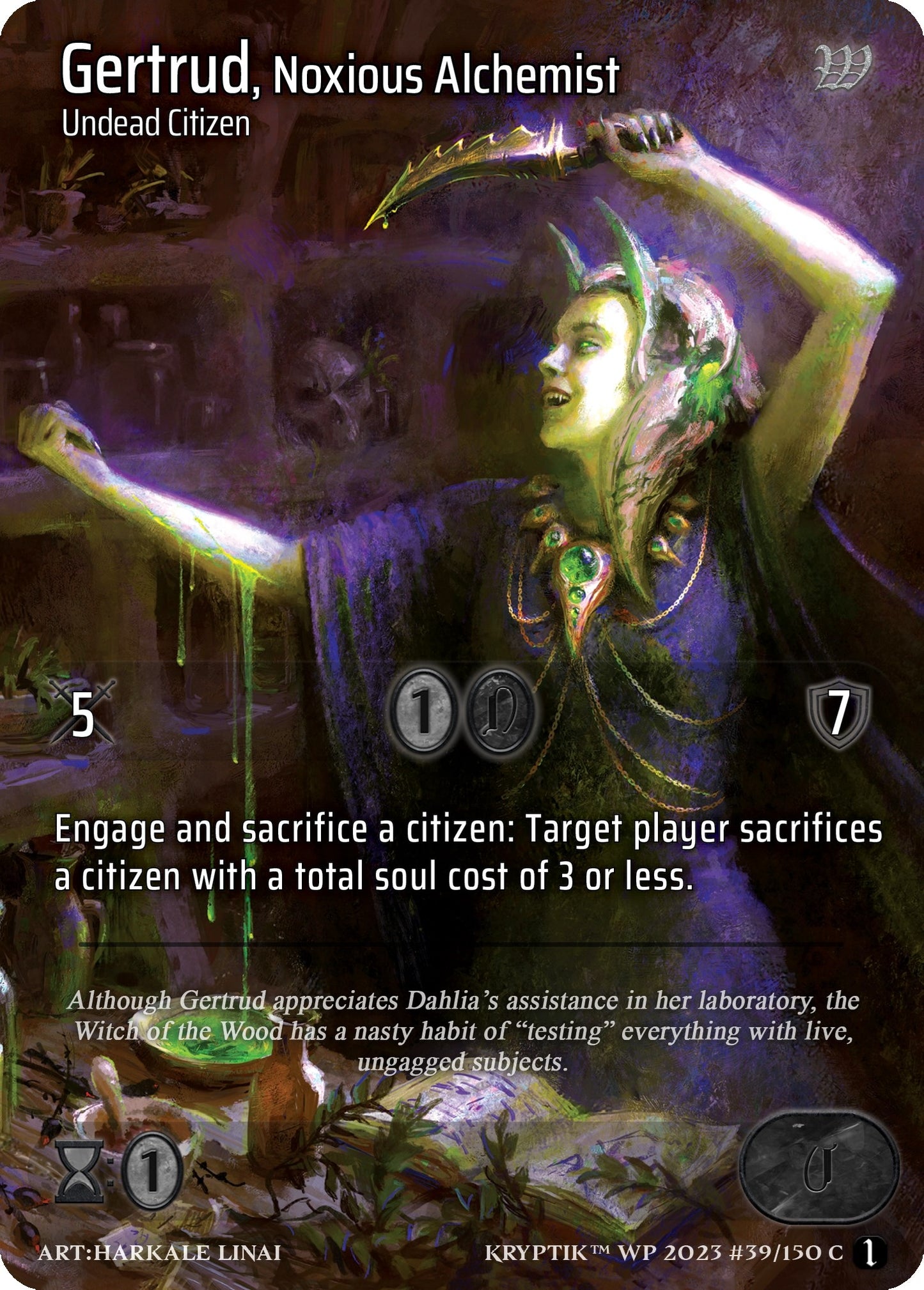 Gertrud Noxious Alchemist (39) - Kryptik TCG Single