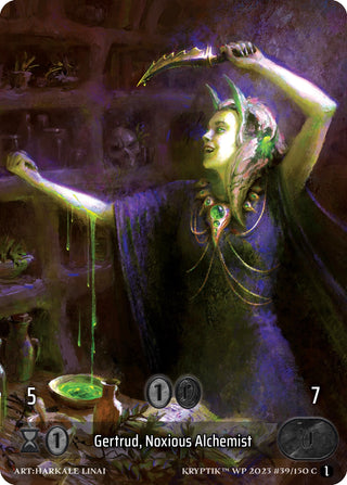 Gertrud Noxious Alchemist (Box Topper) (39) - Kryptik TCG Single