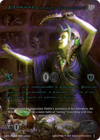Gertrud Noxious Alchemist (Green Kryptik Language) (39) - Kryptik TCG Single