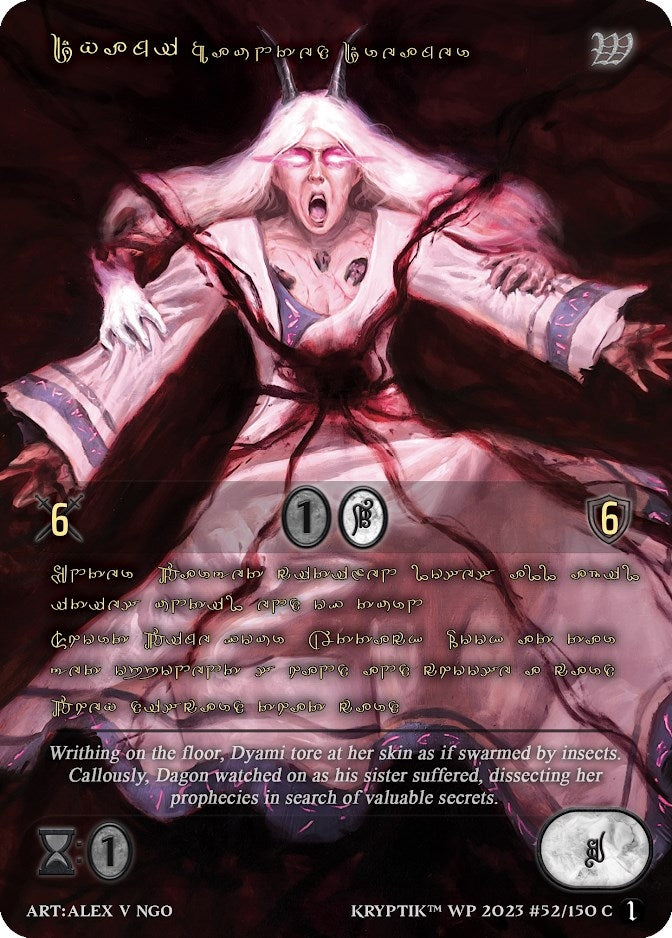 Dyami Haunted Dreamer (Gold Kryptik Language) (52) - Kryptik TCG Single