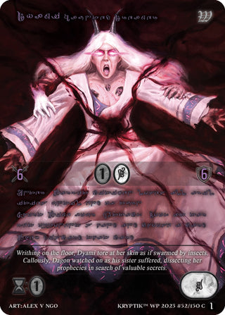 Dyami Haunted Dreamer (Purple Kryptik Language) (52) - Kryptik TCG Single