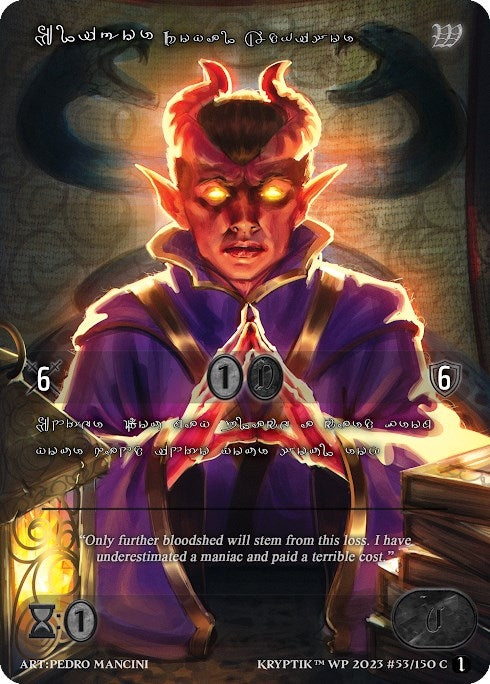 Eligor Royal Advisor (Silver Kryptik Language) (53) - Kryptik TCG Single
