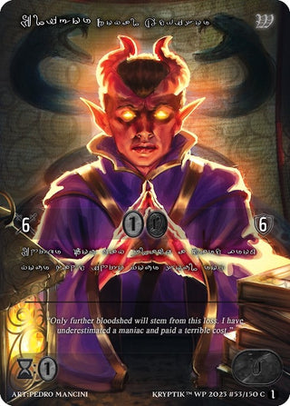 Eligor Royal Advisor (Silver Kryptik Language) (53) - Kryptik TCG Single