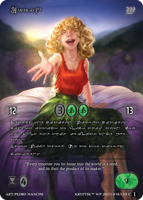 Erryn (Silver Kryptik Language) (58) - Kryptik TCG Single