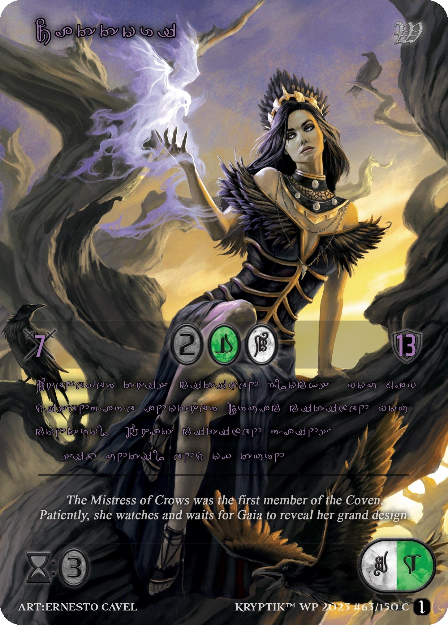 Cattori (Purple Kryptik Language) (63) - Kryptik TCG Single