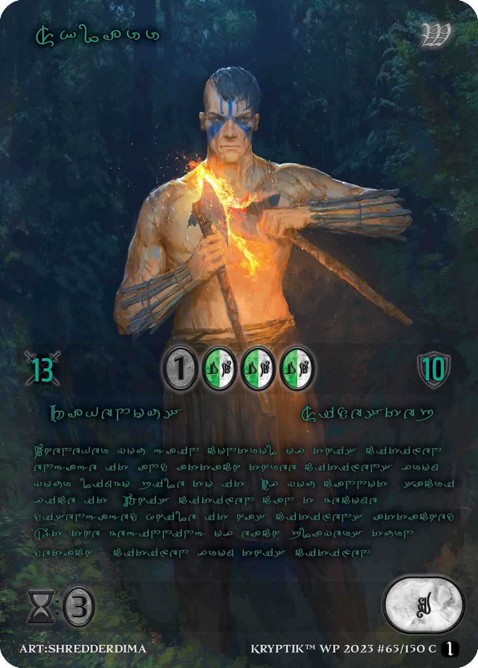 Sklarr (Green Kryptik Language) (65) - Kryptik TCG Single