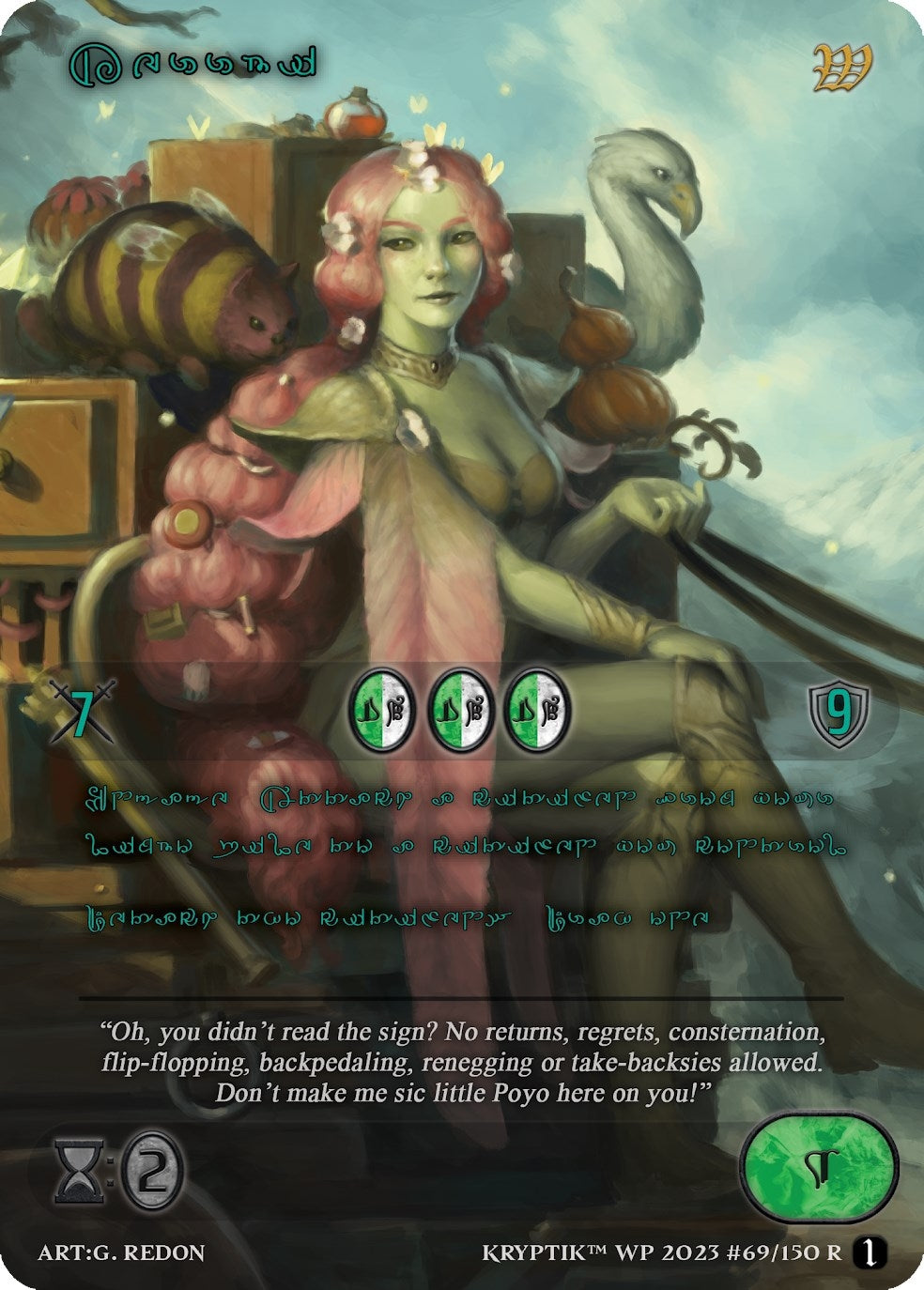 Kerrbi (Green Kryptik Language) (69) - Kryptik TCG Single