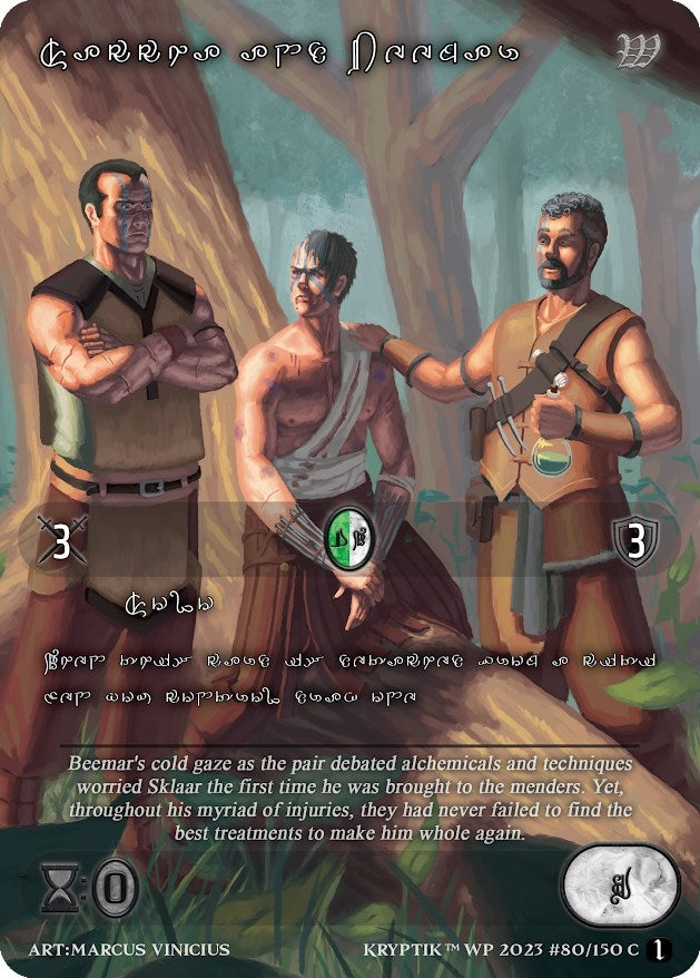 Saccha & Beemar (Silver Kryptik Language) (80) - Kryptik TCG Single