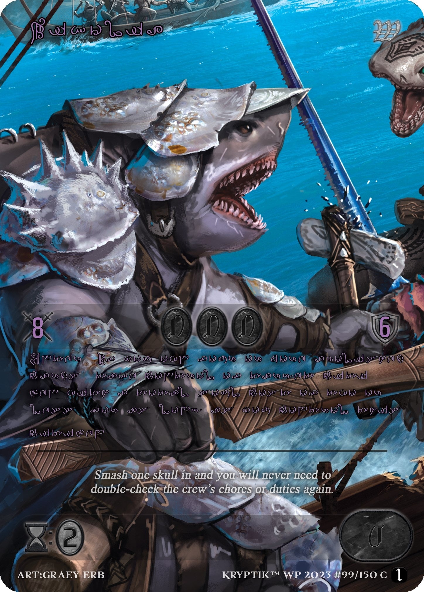 Wikolia (Purple Kryptik Language) (99) - Kryptik TCG Single