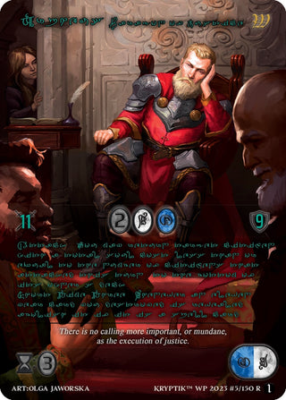 Orpheus Paragon of Justice (Green Kryptik Language) (5) - Kryptik TCG Single