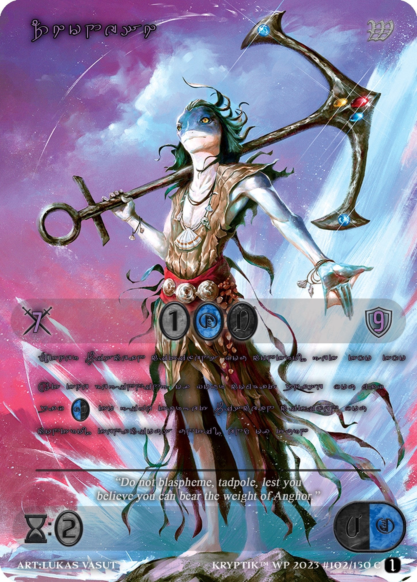 Zhonesh (Purple Kryptik Language) (102) - Kryptik TCG Single
