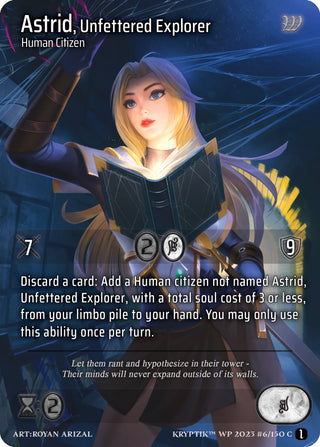 Astrid Unfettered Explorer (6) - Kryptik TCG Single