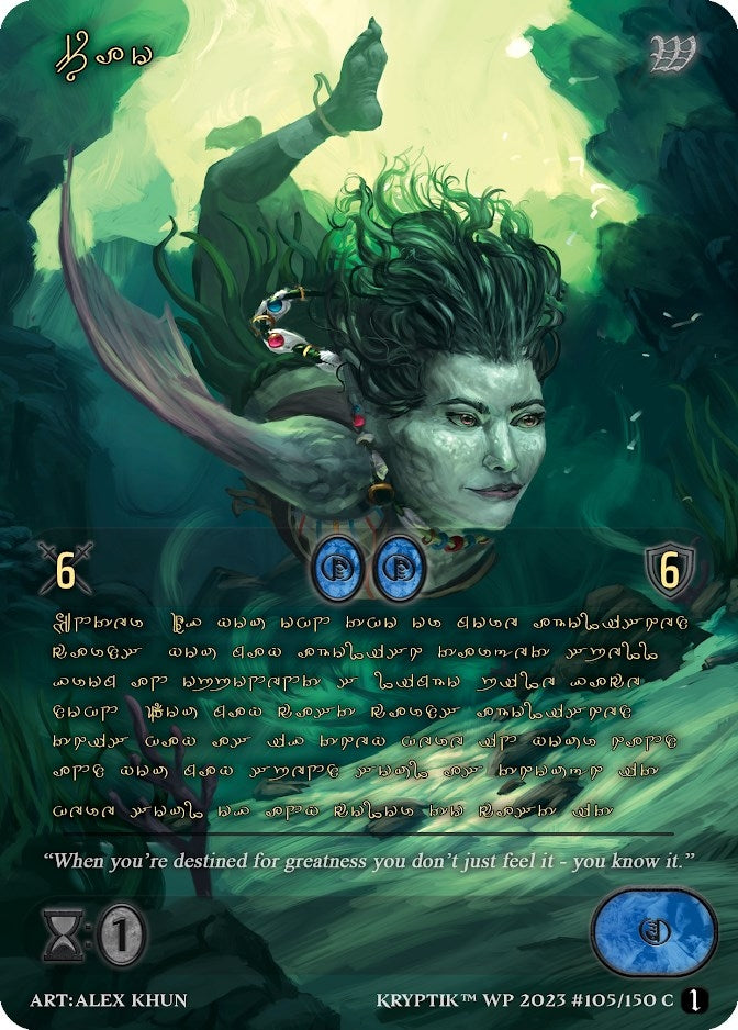 Pao (Gold Kryptik Language) (105) - Kryptik TCG Single