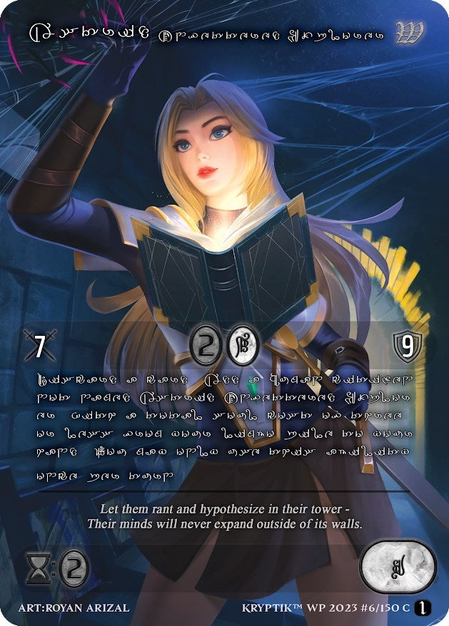 Astrid Unfettered Explorer (Silver Kryptik Language) (6) - Kryptik TCG Single