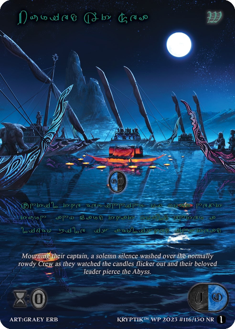 Buried At Sea (Green Kryptik Language) (116) - Kryptik TCG Single