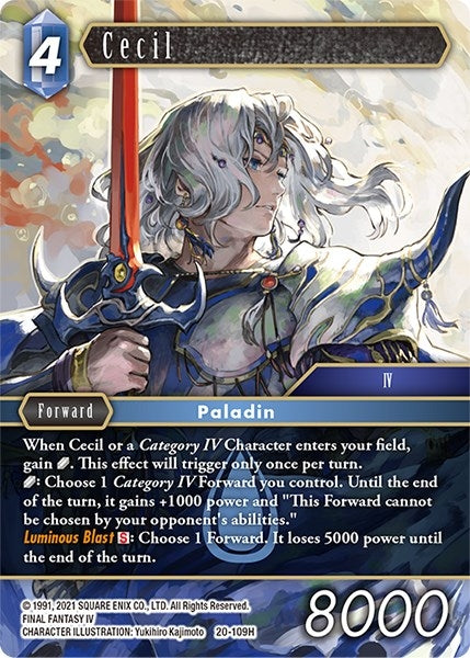 Cecil (109) (20) [20] - Final Fantasy TCG Single