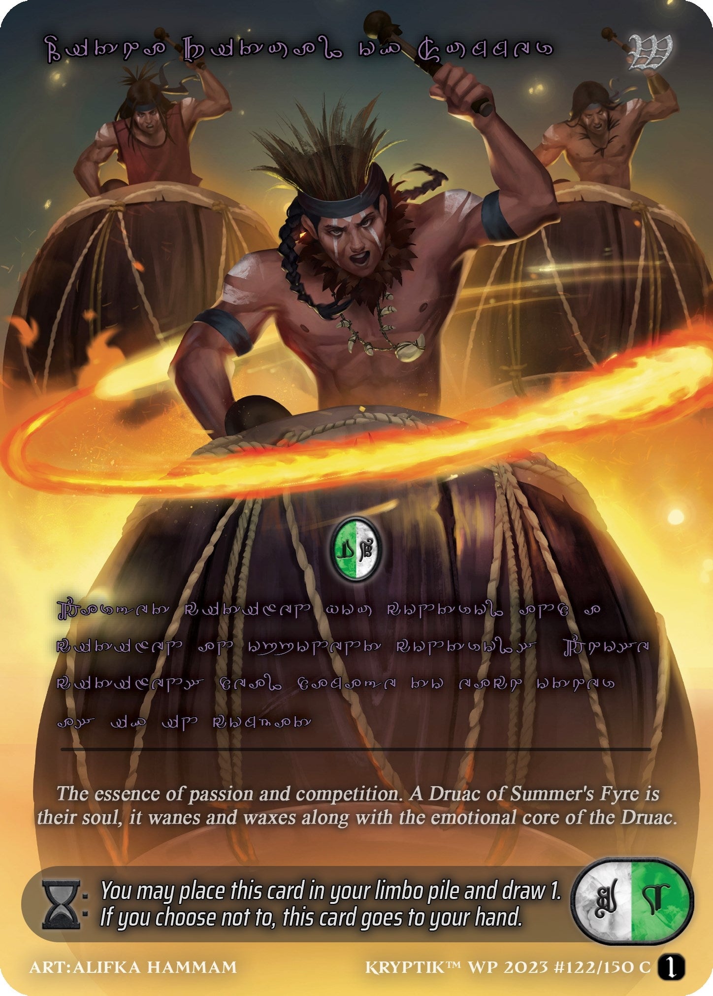 Litha Ritual of Summer (Purple Kryptik Language) (122) - Kryptik TCG Single