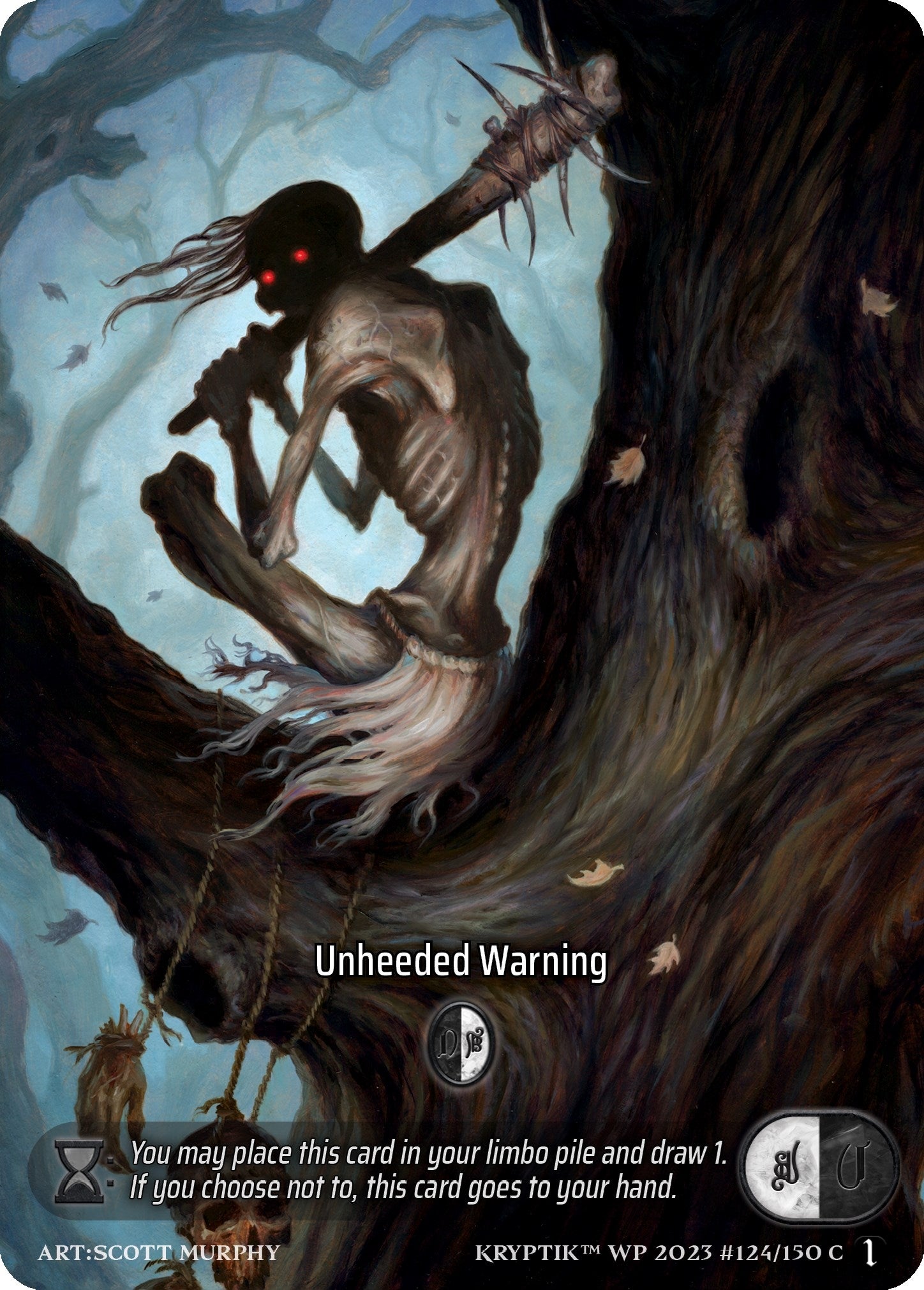 Unheeded Warning (Box Topper) (124) - Kryptik TCG Single