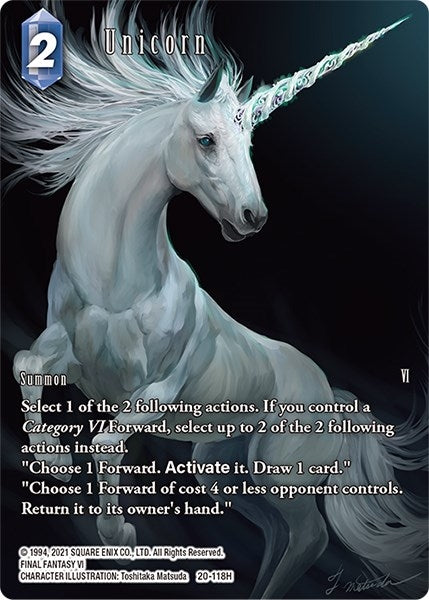 Unicorn (Full Art) (20) [20] - Final Fantasy TCG Single