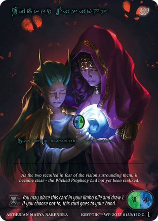 Wicked Visions (Green Kryptik Language) (125) - Kryptik TCG Single