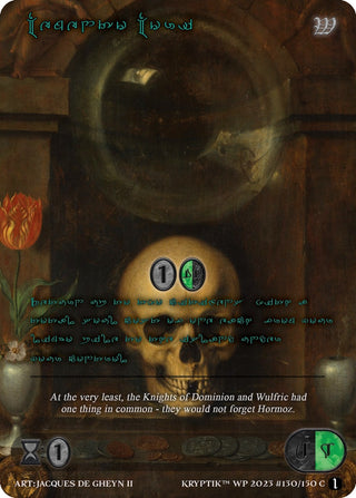 Memento Mori (Green Kryptik Language) (130) - Kryptik TCG Single