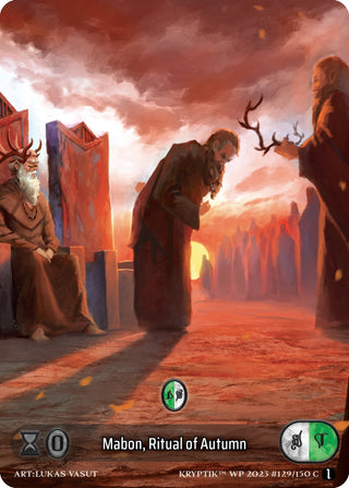 Mabon Ritual of Autumn (Box Topper) (129) - Kryptik TCG Single